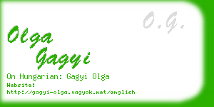 olga gagyi business card